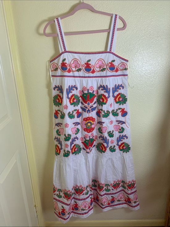 J.Marie Dresses & Skirts - NWT J Marie White Embroidered Floral Dress Size L